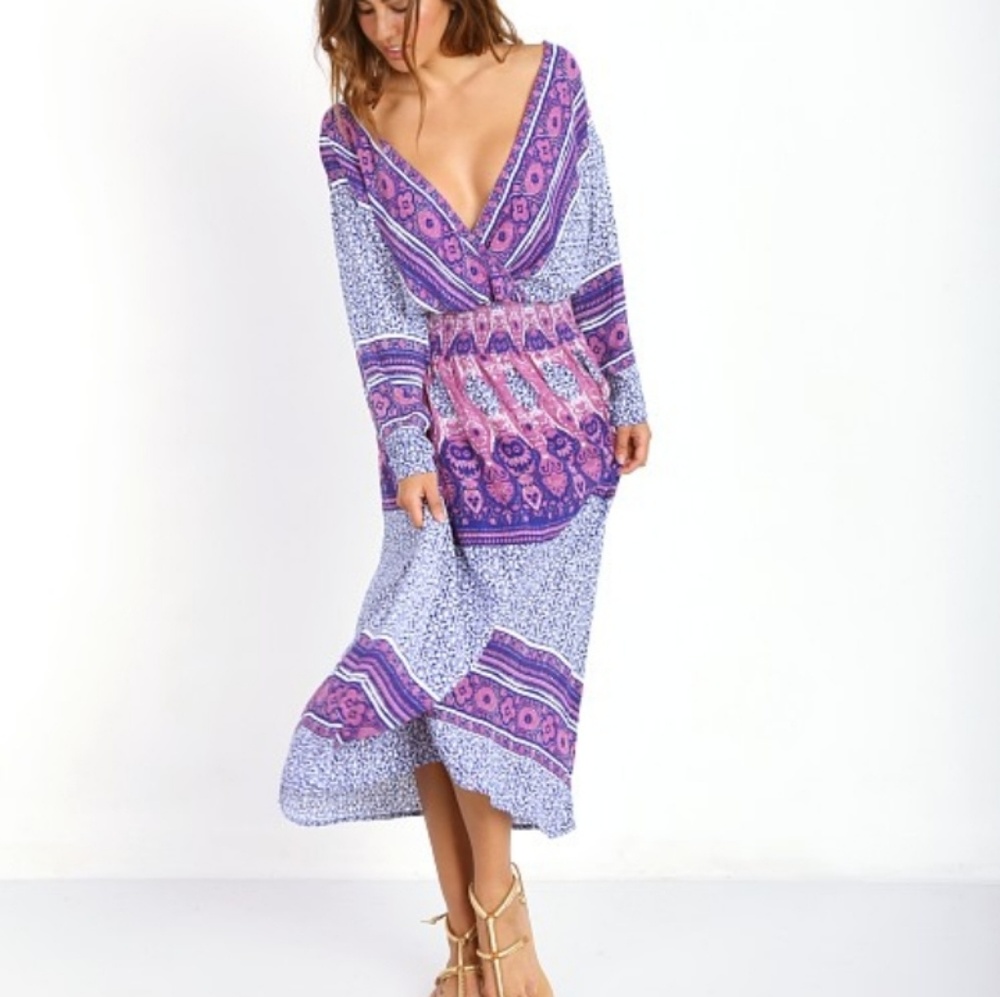 Free People She's A Lady Purple Dress Size Small